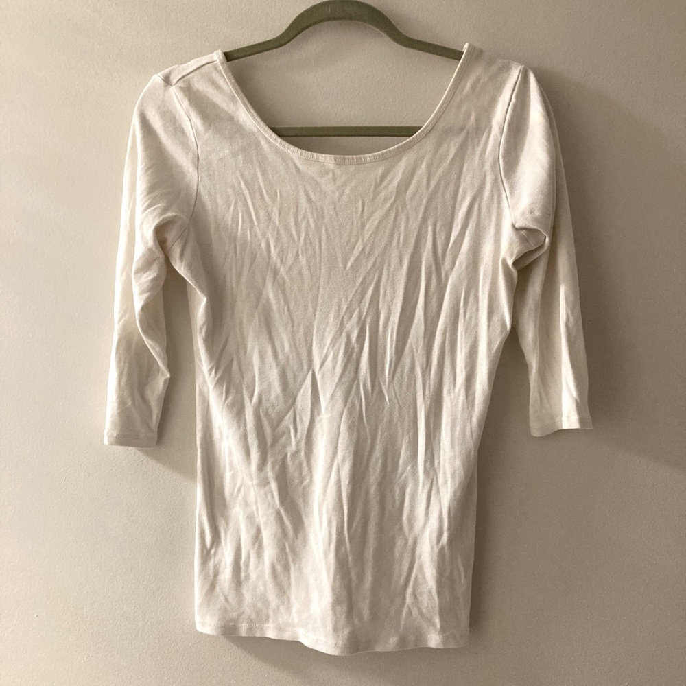 White Tee Shop‎ 3/4 Sleeve Shirt size Large